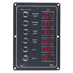 6 Way Vertical Circuit Breaker Switch Panel - 422800