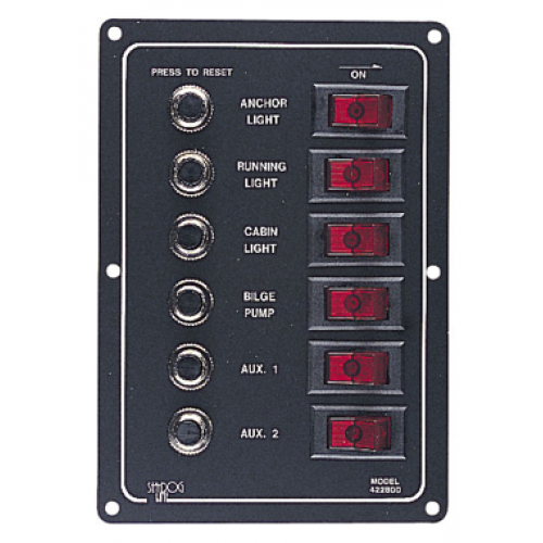 6 Way Vertical Circuit Breaker Switch Panel 422800