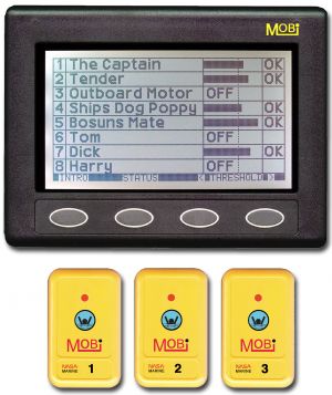 Mob Impa Code NASA Marine Clipper MOBi Man Over-Board System c/w 3 Fobs - MOBI+3FOB