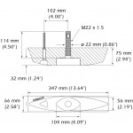 B45 50/200 Thru Hull Transducer - 000-13946-001