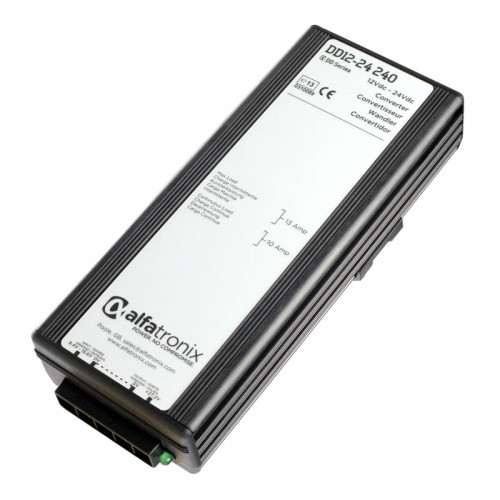 Alfatronix DD Series 12vdc to 24vdc non-isolated 10a Converter - DD12-24-240