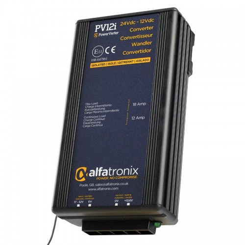 Alfatronix PowerVerter 24v to 12v Isolated Voltage Dropper - PV12i