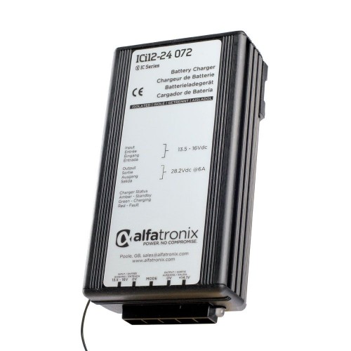 Alfatronix ICi Series Intelligent Battery Charger 12v to 24v  6A - ICI12-24-072