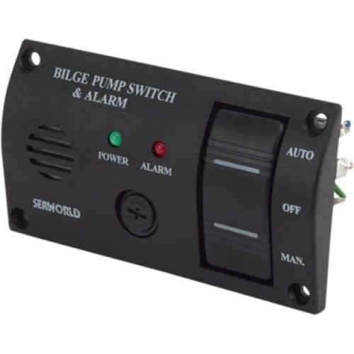 Bilge Water Alarm Panel with Pump Switch - 10709