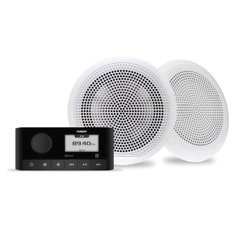 Fusion RA60KSPG Marine Stereo & EL Classic Speaker Bundle