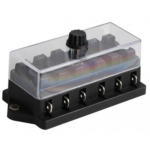 Blade Fuse Holder Block - 6 Way Blade Fuse Holder Block - 6 Way