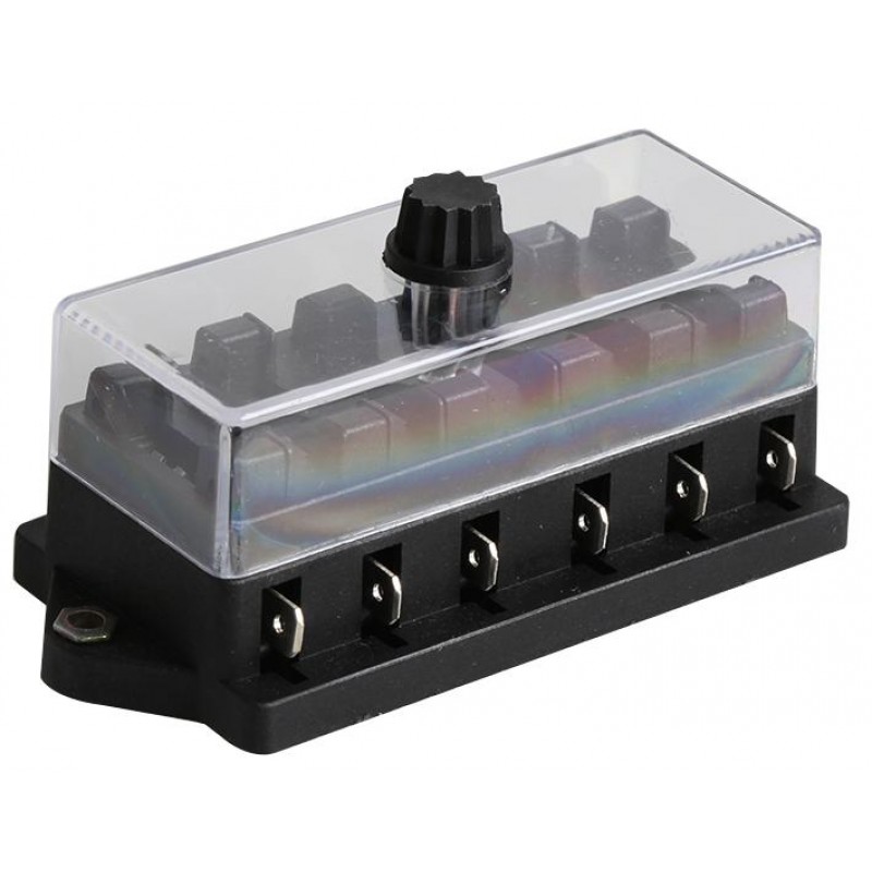 Blade Fuse Holder Block 6 Way