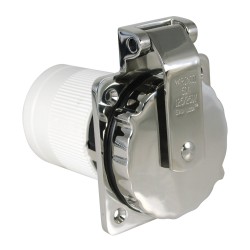 Marinco 50A 230V Inlet 3-Wire SS Ez Lock with Enclosure - 8-45150
