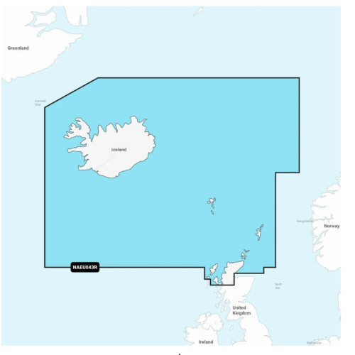 Navionics+ Regular Chart Card - Iceland to Orkney - NAEU043R