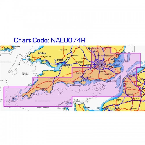 Navionics+ Regular Chart Card - England, South Coast - NAEU074R Navionics+ Regular Chart Card - England, South Coast - NAEU074R