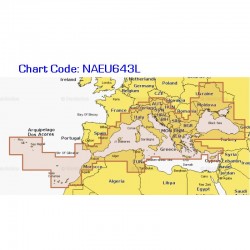 Navionics+ Large Chart Card - Mediterranean and Black Sea - NAEU643L