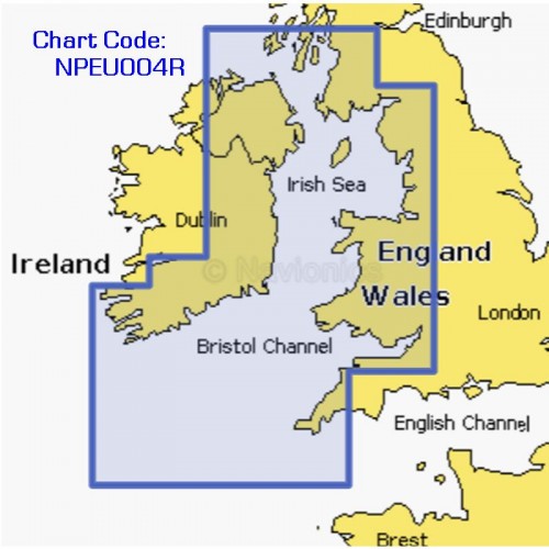 Navionics Platinum+ Regular Chart Card - Irish Sea - NPEU004R
