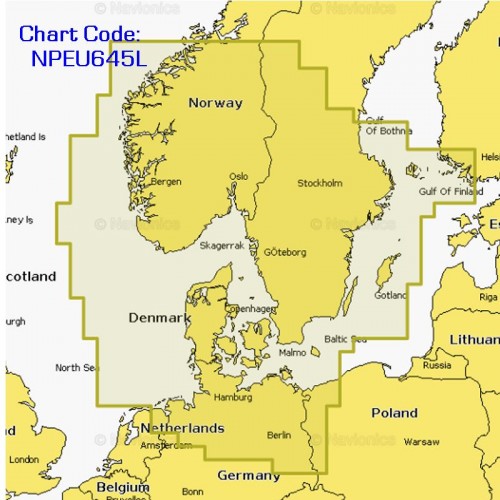 Navionics Platinum+ Large Chart Card - Skagerrak & Kattegat - NPEU645L