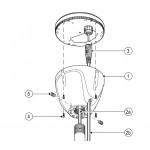 Raymarine Raystar Pole Mount - A80370