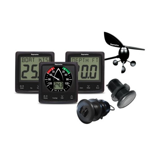 Raymarine i50 and i60 Wind Speed Depth with 3 Transducers Pack - T70584