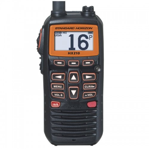 Standard Horizon HX210E Compact Floating Handheld VHF with FM Radio