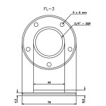 Wema FL-3 Tank Sender Flange Adaptor