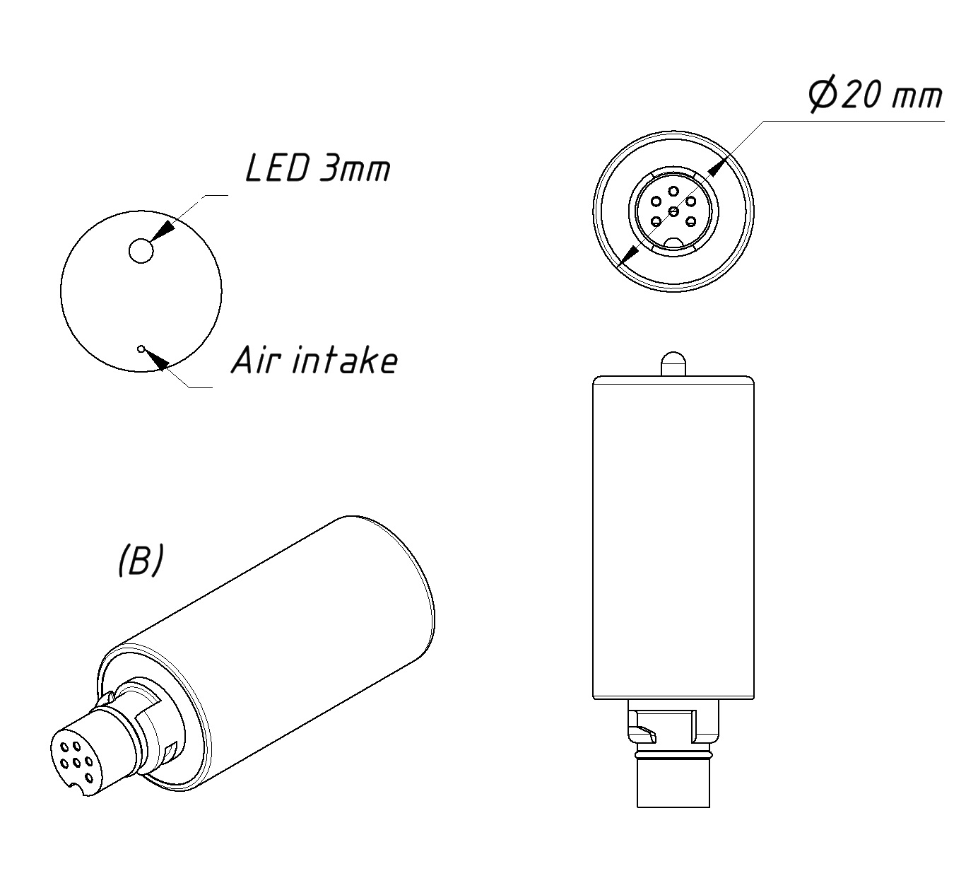Yacht Devices Digital Barometer for SeatalkNG YDBC05R